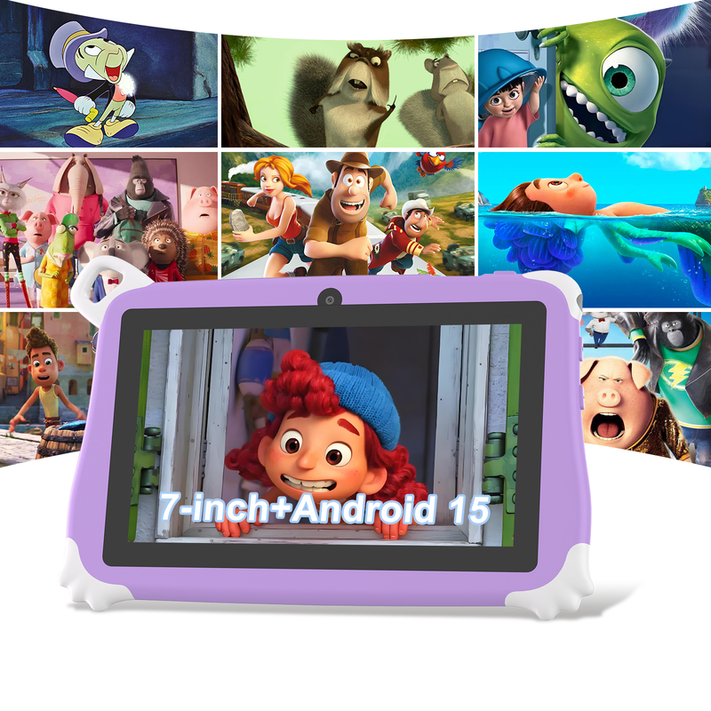 C Idea Android 15 Kids Tablet 8+256GB Educational Tablet Kidspad met vriendelijke APP CM86 paars