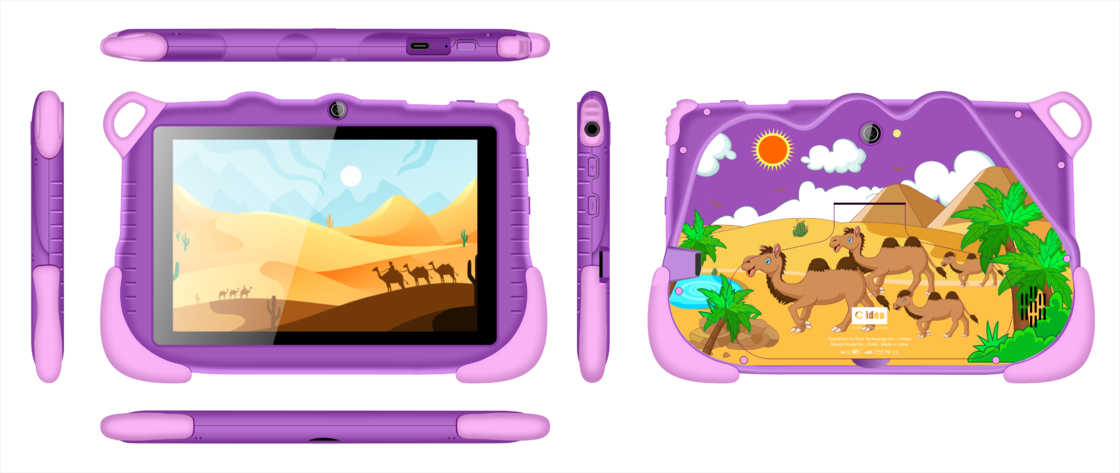 Nieuwste tabletten C Idea 6+128GB Android 12 Tablet Kidspad met educatieve APP CM85 paars