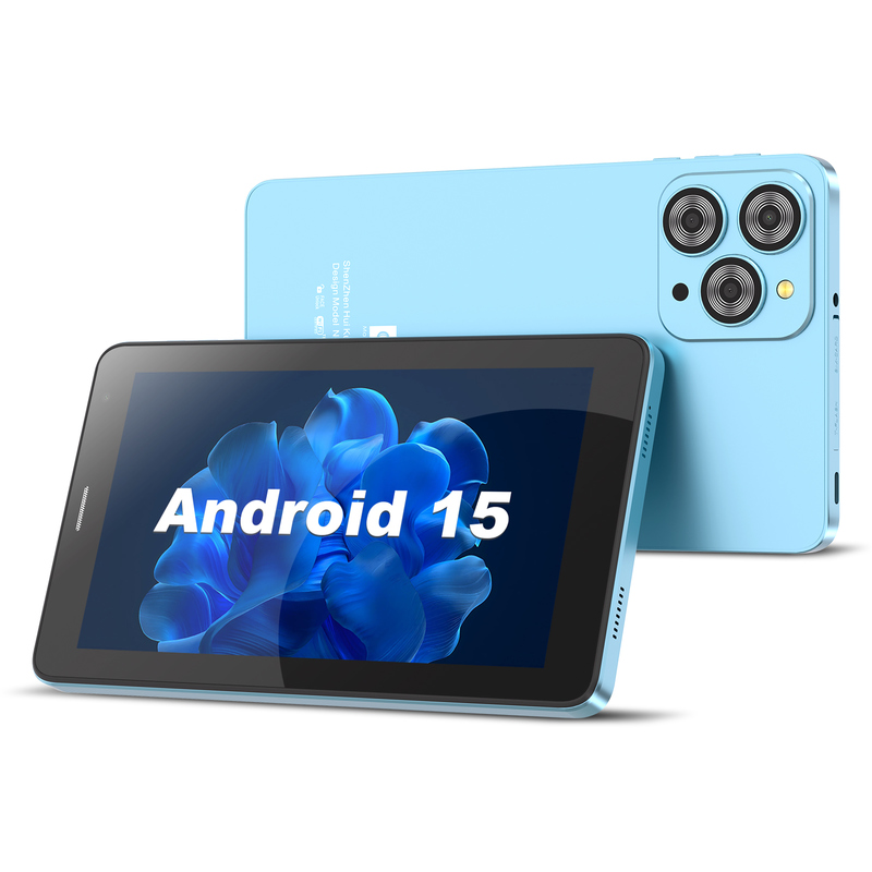 C idea 7 inch Wifi Tablet met Hoes 8+256GB Opslag Quad Core Processor 600x102e4 IPS Touchscreen CM517 blauw