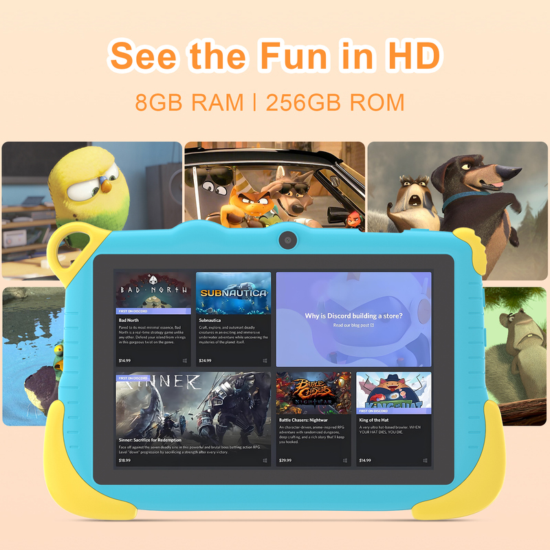 C Idea 7 inch Android 15 Educational Smart Tablet For Students CM78 blauw