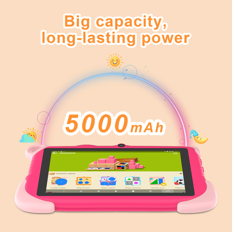 C Idea 7 Inch Android 15 Educational Smart Tablet Voor Studenten CM78 roze