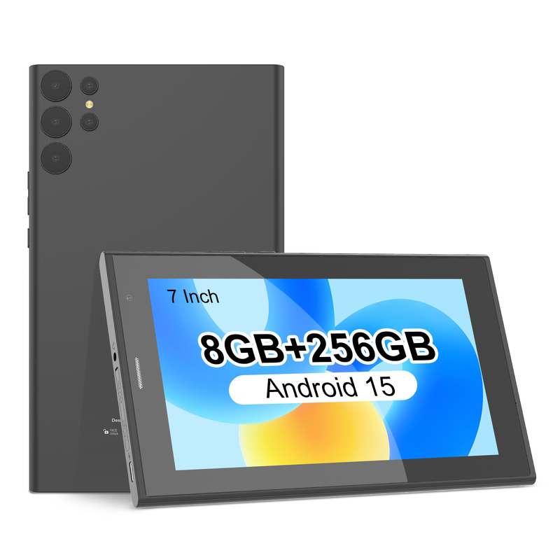 C idee 7 inch Wifi Tablet met Case 8+256GB Storage Quad Core Processor 600x1024 IPS Touchscreen CM524 zwart