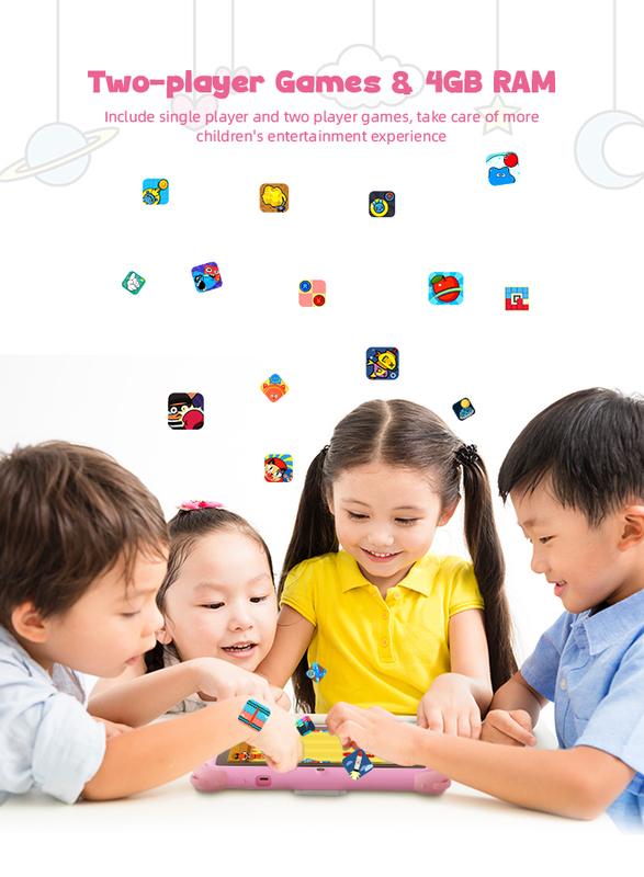 C Idea 7 Inch Android 14 Educational Smart Tablet Voor Studenten CM88 roze