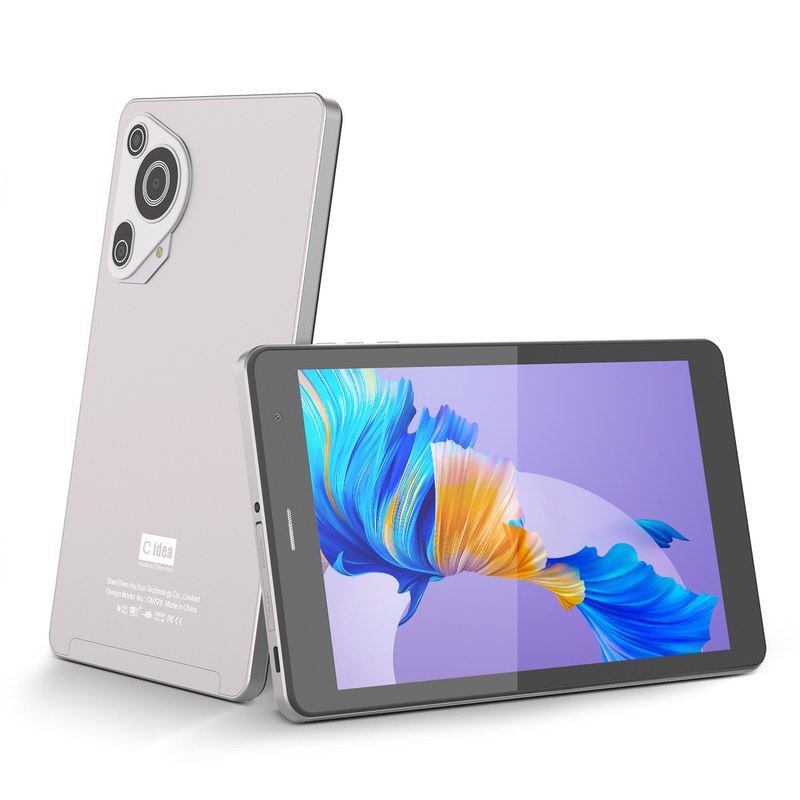 C idee Jeugd zilver 8 Inch Tablet Android 15 met tf kaart slot, WiFi,8GB +512GB, 800*1280 IPS incell CM828