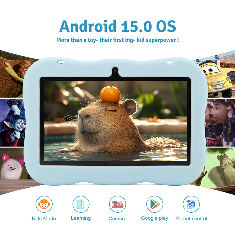C idee Youth 7 Inch Tablet Android 15 met tf kaart slot, WiFi,6GB +128GB, 1024*600 IPS incell CM66