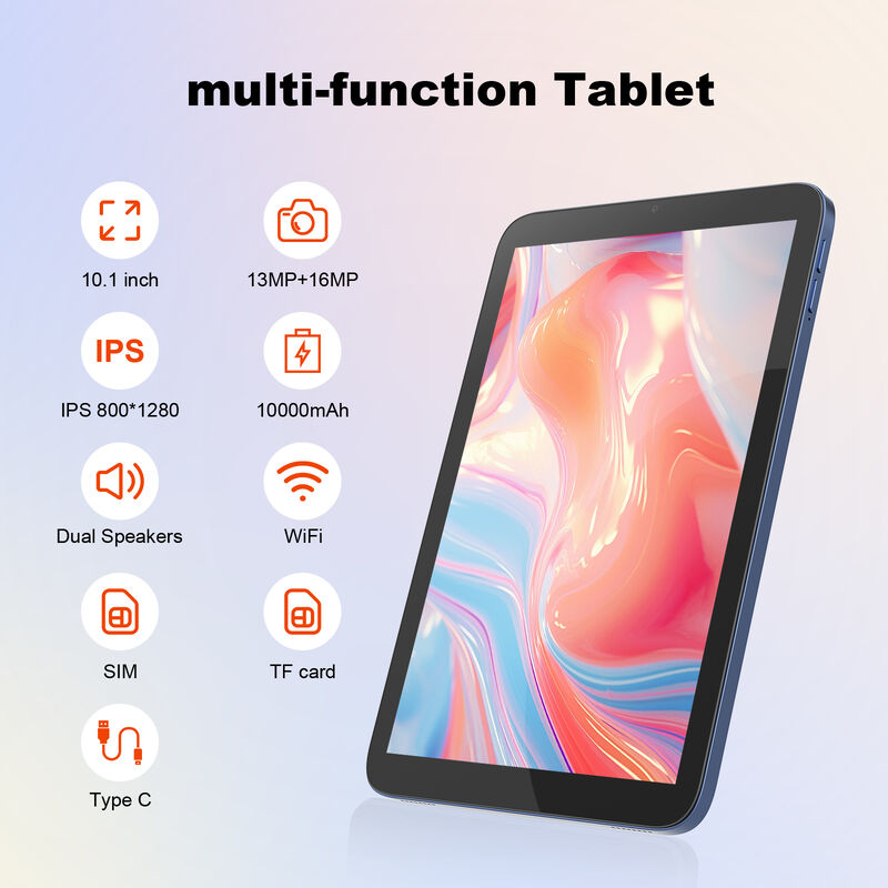C idee 10,1 inch Android WiFi Touch Screen blauw Tablet PC met 5G Keyboard Quad-core CM10017Air
