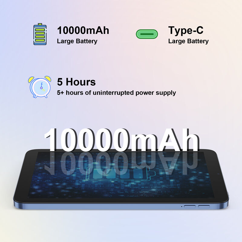 C idee 10,1 inch Android WiFi Touch Screen blauw Tablet PC met 5G Keyboard Quad-core CM10017Air