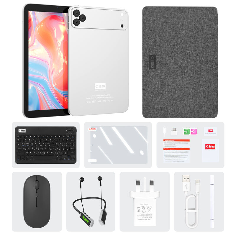 C idee 10,1 inch Android WiFi Touch Screen blauw Tablet PC met 5G Keyboard Quad-core CM10017Air