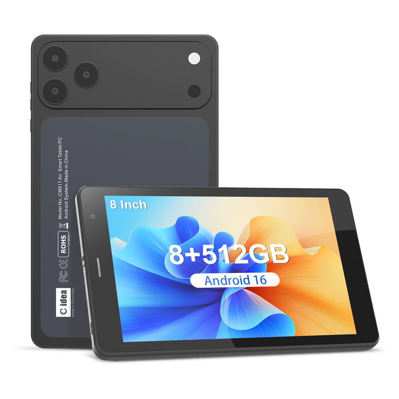 C idee 7 inch Wifi Tablet met hoes 8+256GB Opslag Quad Core Processor 600x1024 IPS Touchscreen CM517 air