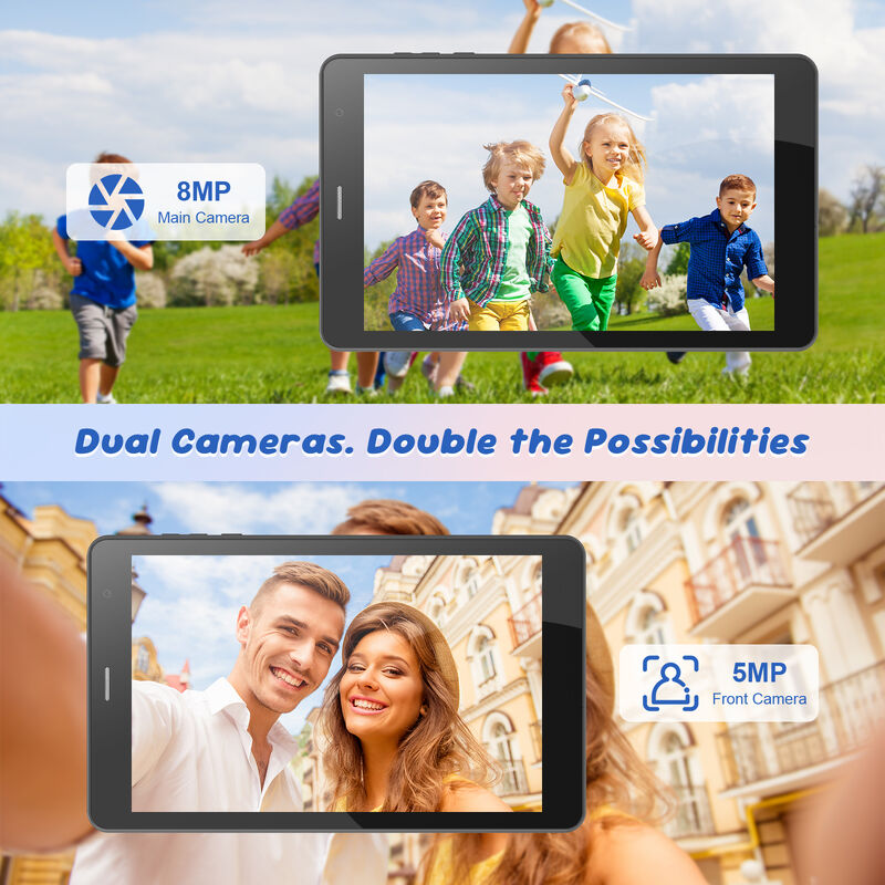 C idee 7 inch Wifi Tablet met hoes 8+256GB Opslag Quad Core Processor 600x1024 IPS Touchscreen CM517 air