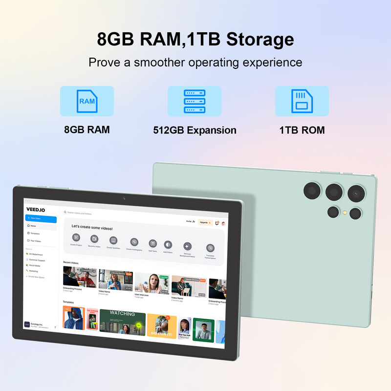 C Idea 10 inch Android Tablet Snapdragon CPU met toetsenbord voor student CM9000ultra Groen