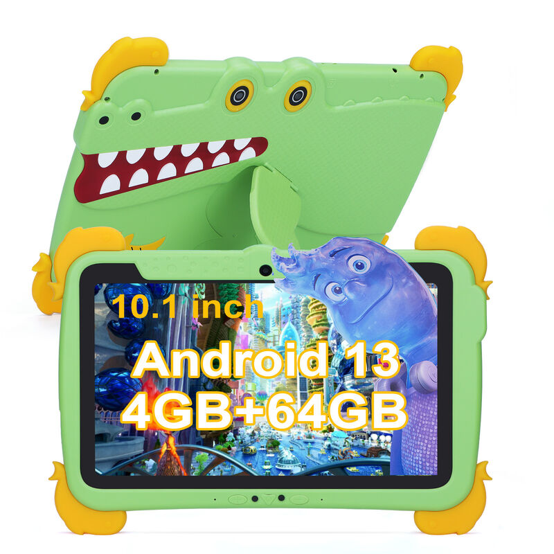 C idee Kids Tab 10.1 inch Android 13 Tablet voor Kind 4GB RAM 64GB ROM Oogbescherming Touchscreen voor kinderen 3-8 jaar
