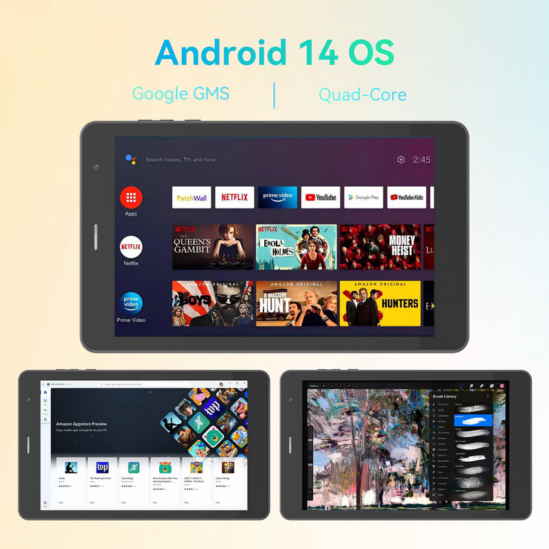8 inch C Idea Business Tablet PC Android 15 Wi-Fi HD capacitieve schermresolutie 8 GB RAM 512 GB ROM Entertainment en zakelijk gebruik (Zwart)