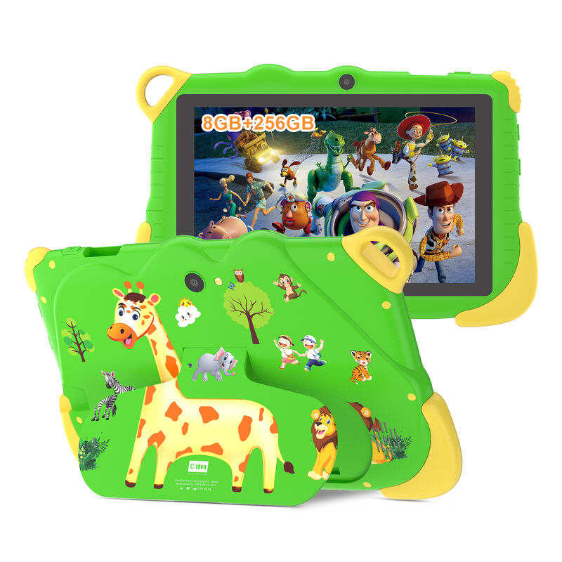 C idee Draagbare educatieve tablet voor studenten 8 GB RAM 256 GB ROM Lang batterijduur CM78-groen