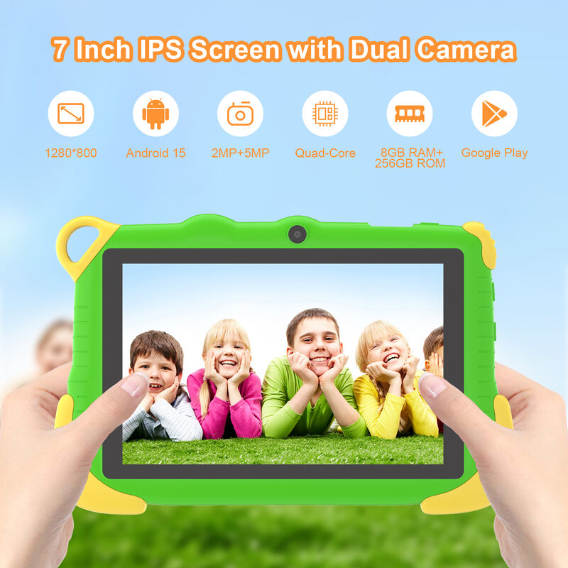 C idee Draagbare educatieve tablet voor studenten 8 GB RAM 256 GB ROM Lang batterijduur CM78-groen