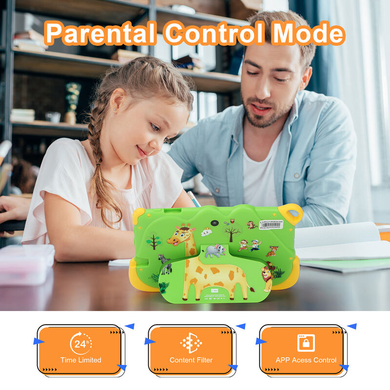 C idee Draagbare educatieve tablet voor studenten 8 GB RAM 256 GB ROM Lang batterijduur CM78-groen