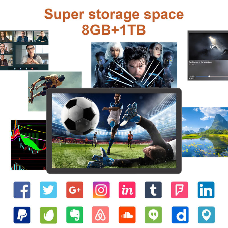 C Idea CM10016 Plus 10,36-inch Android 16 Business Tablet 8-Core 8GB 1TB opslag FHD Touch Screen Computer (Zwart)