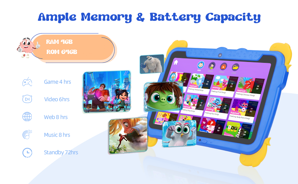 C idee 10,1 inch Kids Tablet PC met hoes Oogbescherming ips HD Screen Pre-Installatie IWAWA P1150
